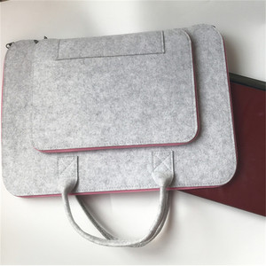 Hàng bán chạy, cặp đựng tài liệu bằng nỉ thân thiện với môi trường, túi máy tính, túi laptop bằng nỉ tùy chỉnh - Product Image 3