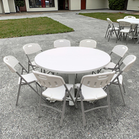 Tables de banquet pliantes durables pour l'extérieur en plastique polyvalent salon parc école entrée Villa chambre sous-sol ferme salle de sport