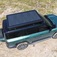 Tente de toit rigide portable haut de gamme, entièrement automatique, à double pliage, en aluminium, abri étendu, grande capacité, espace de camping spacieux