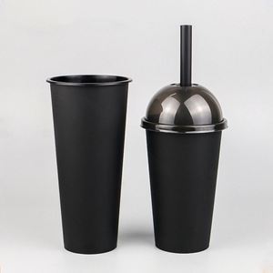 Vasos de Plástico Reutilizables Personalizados de 12/16/22 oz para Té de Burbujas y Café, Vasos de Plástico PP de Cuello Largo con Logotipo - Product Image 2