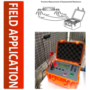 เครื่องทดสอบความต้านทานโครงสร้างโลหะ FUZRR ES3050 เครื่องวัดความต้านทานแบบดิจิตอล เครื่องทดสอบความต้านทานแบบสัมผัสไอโซโพเทนเชียล 0.001 โอห์ม~30 กิโลโอห์ม - Product Image 3