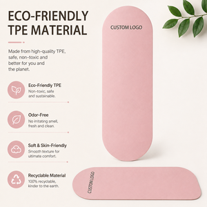 Tapete de Yoga Personalizado de TPE Antideslizante, Ecológico, Duradero, Arqueado, Ovalado, para Pilates, Fitness y Ejercicio - Product Image 6