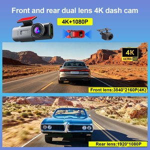 <span class=keywords><strong>Mini</strong></span> Cámara para Auto <span class=keywords><strong>DVR</strong></span> 4K, Doble Cámara 4K con Wifi y GPS, Lente Dual Delantera y Trasera, Caja Negra para Auto, Dashcam 4K - Product Image 2