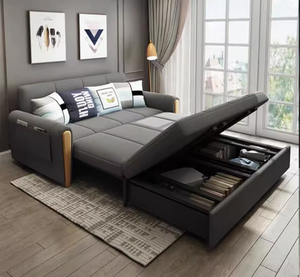 High Quality Modern Design Living Room Save Space Fabric Folding Sofa <b>Bed</b> Furniture - Product Image 3
