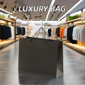 Bán buôn 230gsm sang trọng các tông mua sắm túi giấy tùy chỉnh in với logo của riêng bạn thương hiệu nổi tiếng quà tặng cho quần áo sử dụng - Product Image 2