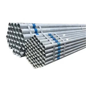 Q195 q355b 24 inch ASTM A106 6 Meter nhúng nóng ống thép mạ kẽm A53 ống thép mạ kẽm gi Ống