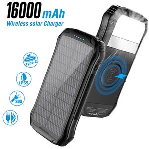 Chargeur solaire portable PD22.5W grande capacité 16000mAh, charge rapide USB, panneau solaire extérieur, batterie lithium haute performance - Product Image 4