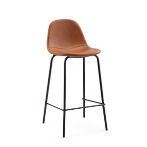 Nigh Club Furniture <span class=keywords><strong>Tabouret</strong></span> de <span class=keywords><strong>bar</strong></span> design Vente en gros Restaurant Vintage Cadre en métal Chaise haute <span class=keywords><strong>Tabouret</strong></span> de <span class=keywords><strong>bar</strong></span> commercial en <span class=keywords><strong>cuir</strong></span> moderne - Product Image 1