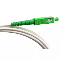 Jarretière à fibre optique blanche 1.5m 2m 3m 3.5m Cordon de raccordement SCAPC avec connecteur SCAPC Type G657a2 Jarretière à fibre optique blanche