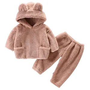 कढ़ाई प्रमोशन ट्रैकसूट छोटी लड़कियों के कपड़े सेट बच्चों के कपड़े सेट लड़कों 3-4 साल 2023 लड़कियों के कपड़े ऊनी सेट सर्दी