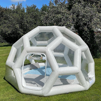 Gonflable Camping Air Igloo Hôtel Clair Tente Usine Approvisionnement Football Forme Hermétique Transparent Football Bulle Tente Dôme