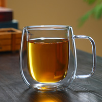 Tasses à café en verre à double paroi isolées, idéales pour cappuccino, thé et latte – Vente chaude
