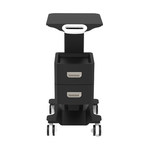 Carrello <span class=keywords><strong>di</strong></span> ferro <span class=keywords><strong>di</strong></span> <span class=keywords><strong>lusso</strong></span> in metallo bianco nero per salone <span class=keywords><strong>di</strong></span> bellezza SPA moderna attrezzatura per la cura della pelle del viso due cassetti Socket Hotel Hospital Hospital - Product Image 6