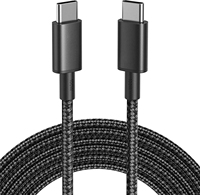 Câble USB C PD 100W 5A Chargement rapide Câble USB3.2 Gen 2 10Gbps Câble de données tressé 100W Type C à Type C 5A