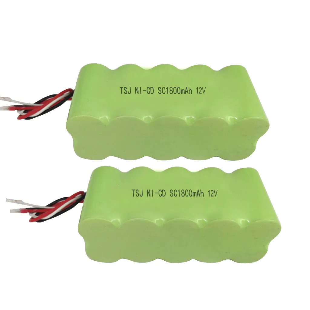 OEM/ODM SC1800mAh 12V NICD Rechargeable Battery Pack rechargeable storage home energy solar ups battery