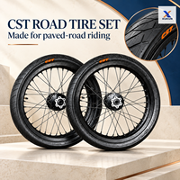 Ensemble de roues Supermoto 17 pouces à 36 rayons avec pneus CST Street pour vélo électrique Sur-Ron Light Bee X S