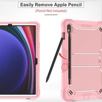 Samsung Galaxy Tab S10 Lite / S10 FE / S9 FE 10.9 İnç S Pen Tutucu Darbeye Dayanıklı Standlı QC Sertifikalı Tablet Kılıfı
