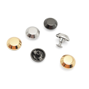 Rivets en alliage plaqué 6 mm circulaires et inclinés durables pour vêtements, chaussures, sacs, bagages - Product Image 4