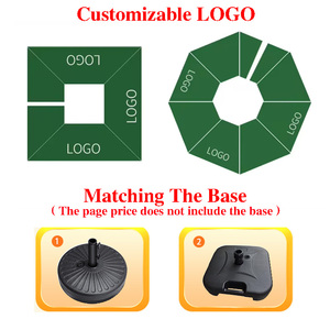 Parasol de jardin de grande taille Parapluie commercial de 5m en aluminium résistant Logo personnalisé moderne Vente en gros Café d'extérieur - Product Image 4