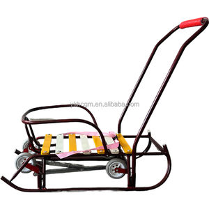 NOUVEAU traîneau à neige en métal et en bois pour bébé pour la course d'<span class=keywords><strong>hiver</strong></span> en plein air - Product Image 2