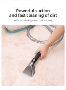 Limpiador de alfombras portátil profesional, vaporizador al vacío para manchas de tela, instalación vertical, función de secado húmedo, eléctrico sin bolsa - Product Image 2