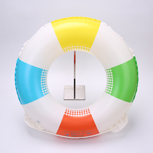 Adult Inflatable Swimming <b>Ring</b> 35cm <b>Thickness</b> Colorful Design For Water Sports Unisex Use - Product Image 2