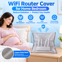 Manchon de protection WiFi flexible en maille de cuivre et nickel conductrice, anti-ondes électromagnétiques pour routeur, blocage du signal anti-radiation