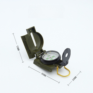 Draagbaar lichtgewicht opvouwbaar kompas Plastic camouflage Lensatic richtkompas Lichtgevende zakwijzer Navigatie - Product Image 4