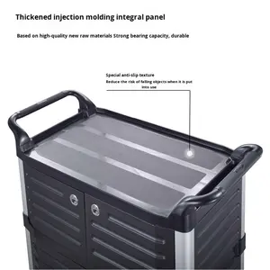 Offerta speciale carrello di Catering in plastica Mobile per ristoranti commerciali a tre strati per uso di consegna di cibo per Hotel e ristoranti - Product Image 3