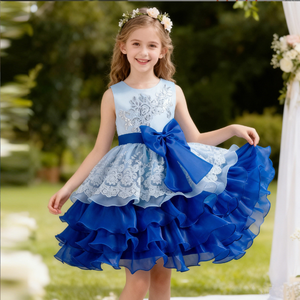 HANO, vestidos infantiles de verano para niñas, ropa Formal, vestido de princesa para niñas de 3 a 7 años, fiesta de cumpleaños, eventos, vestido de graduación para niñas - Product Image 6