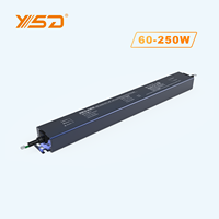 YSD 60W 100W 150W 200W 250W alimentation à découpage de pilote Led linéaire 12V 24V 48V alimentation à bande étanche