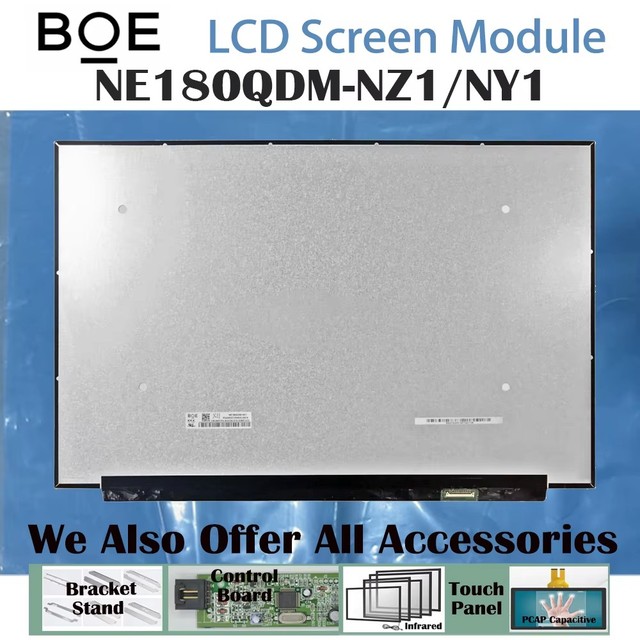 1000:1 NE180QDM-NZ1/NY1 No Touch 18.0" 40 Pins LCD Screen 2560*1600 WLED HDR 100% SRGB 300 Cd/m 165Hz 620g New Laptop Screen