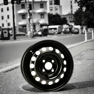 ล้อรถโดยสารเหล็กขนาด14นิ้วขนาดเล็กสำหรับฮอนด้าเหมาะสำหรับโรงงาน <span class=keywords><strong>Civic</strong></span> PCD 100mm Chery ขายส่งสภาพใหม่ - Product Image 1