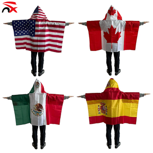 Événement sportif populaire 2026, match de football, supporters, <span class=keywords><strong>drapeau</strong></span> de 90*150cm, design <span class=keywords><strong>drapeau</strong></span> américain, canadien, mexicain, cape de <span class=keywords><strong>drapeau</strong></span> pour la promotion - Product Image 1