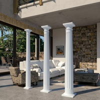 Colonne romaine en FRP décorative d'intérieur, légère et haute résistance, vente d'usine pour la décoration de la maison, piliers durables