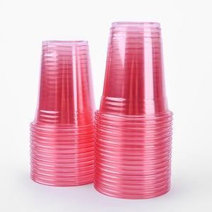 Tazza di natale rosa usa e getta su misura festa di compleanno speciale tazza di plastica fredda per animali domestici tazza trasparente con coperchio - Product Image 3