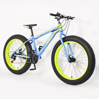 VTT à gros pneus, double amortisseur, pneus larges, 21 vitesses, vélo de plage, vélo tout-terrain, vélo neige