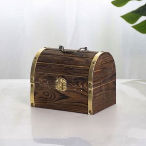 Coffre au trésor pirate en bois personnalisé en gros, boîte à bijoux en bois pour la décoration de la maison - Product Image 3