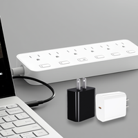 Chargeur GaN ignifuge USB-C simple 35W PD 3.0 avec prise US, protection OTP/OVP/OCP, certifié ETL/FCC pour écouteurs et montres connectées
