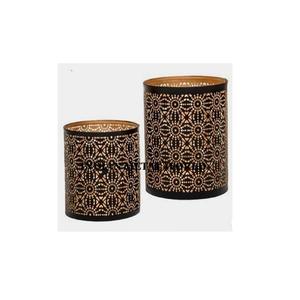 Bougeoir votif en métal de forme ronde de qualité supérieure, bougeoir votif en métal de taille moyenne fait à la main - Product Image 2