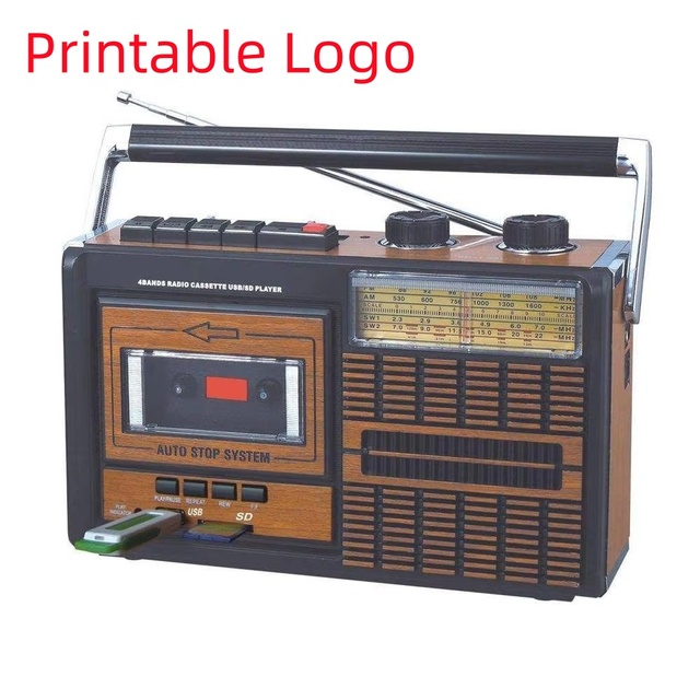 Factory Retro Cassette Player Boombox MLK-824BT AM FM SW Radio USB SD BT 5.0 Portable Audio Speaker for Home Theater Outdoor