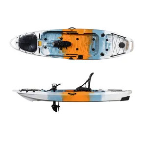 Kayak à pédales de 10 pieds Nouvelle arrivée de haute qualité 3.2m assis sur le dessus kayak kayak de pêche avec système de pédale entraînement au pied