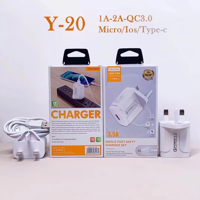 UK Fast Charger for Samsung QC3.0 Cell Phone Charger