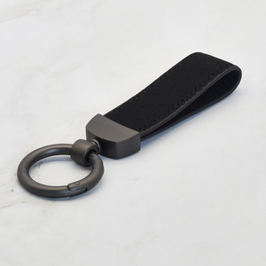 Tùy chỉnh thương hiệu khắc <span class=keywords><strong>laser</strong></span> chết đúc logo xe Keyring da Keychain kim loại PU da Keychain - Product Image 4