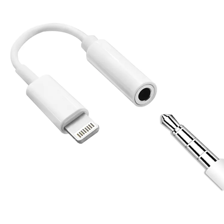 Lightning to 3.5 mm Headphone Jack Adapter Dongle MFi Certified iPhone Audio Adapter Apple Connectors for iPhone