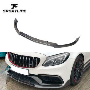 Fiber De carbone W205 C63 Lèvre de Pare-chocs Avant pour <span class=keywords><strong>Mercedes</strong></span> Benz C63 AMG Berline 4 Portes 15-18 - Product Image 1