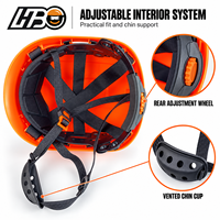 Casque de sécurité industriel pour ouvriers du bâtiment HBC ANSI Z89.1 TYPE1 CLASSE G CE EN397 avec mentonnière, casque léger et robuste
