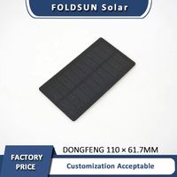 Batterie solaire à haute conversion certifiée CE FCC, taille personnalisée 110*61.7mm, chargeur portable à charge rapide, vente en gros