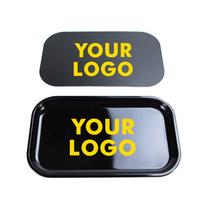 Khay CuộN Thăng Hoa Trống Từ Tính Màu Đen Thiếc Kim Loại Hút Tùy Chỉnh 27X16Cm Có Nắp Đậy - Product Image 5