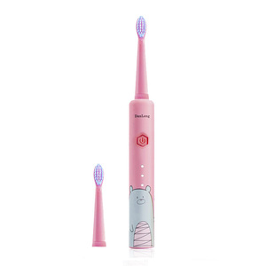 Oral Care Children Cleaning Soft Bristle Toothbrush Sonic Electric Toothbrush Rechargeable Tooth Brushes Replacement 2 Heads